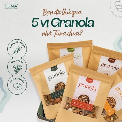 Alternative view of Combo 120g x5 Vị Granola Ngũ Cốc Ăn Kiêng Không Đường By Tuna